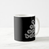 Mug Chiffres thaïlandais Pyramide ♦ Script en thaï ♦ (Devant droit)