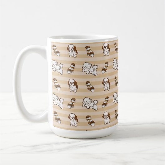 Mug chih tzu chien motif (Gauche)
