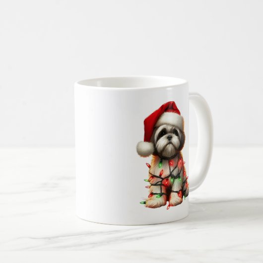 Mug Chih Tzu Chih Chih Chih Chih Noël (Devant droit)