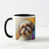 Mug Chih Tzu Dog Peinture impressionniste (Gauche)
