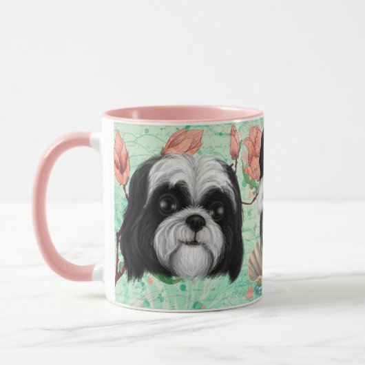 Mug Chih Tzu noir et blanc (Gauche)