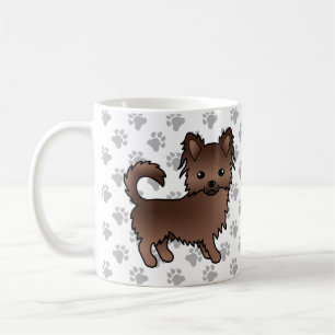Mug Chihuahua à longs poils et au chocolat Chien de de