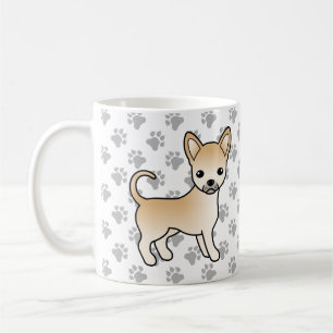 Mug Chihuahua à poil lisse fauve Chien de dessin animé