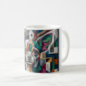 Mug Chihuahua Abstrait (Devant droit)