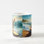 Mug Chihuahua Beach Surf Peinture (Centre)