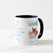 Mug Chihuahua chéri avec patchs Anniversaire CHIEN MOM (Devant droit)