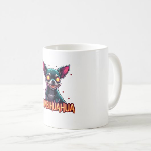 Mug Chihuahua Chi Chichi Chiwawa Zombie Chien Hallowee (Devant droit)