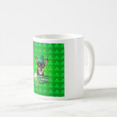Mug Chihuahua Chien Chiot Chiot St. Patrick's Day Clov (Devant droit)