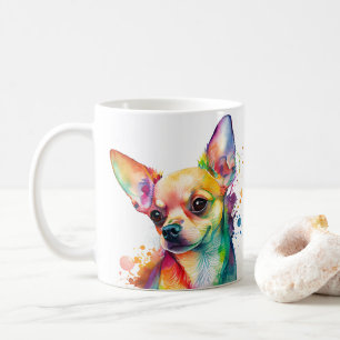 Mug Chihuahua Chien Coloré Pet de café Mug, Coupe