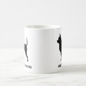 Mug Chihuahua Chien race Silhouettes Custom (Centre)