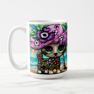 Mug Chihuahua Chien Whimsical sur les palmiers de vaca
