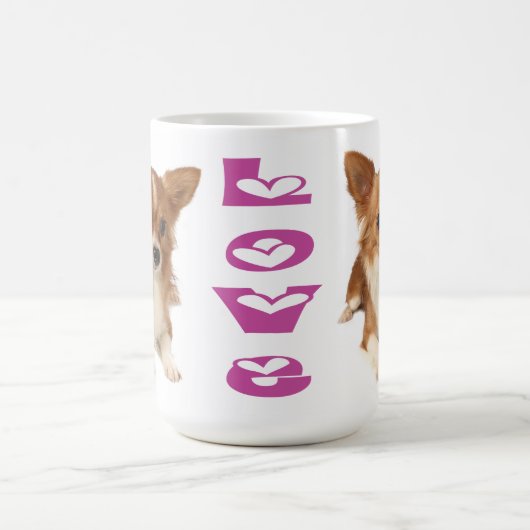 Mug Chihuahua Chiot-Chien-Chiffre-Chien-Chiffre-Chien- (Centre)