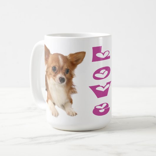 Mug Chihuahua Chiot-Chien-Chiffre-Chien-Chiffre-Chien- (Devant gauche)