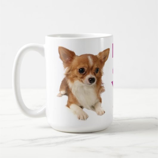 Mug Chihuahua Chiot-Chien-Chiffre-Chien-Chiffre-Chien- (Gauche)