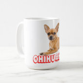Mug Chihuahua Chiot Chiot Rouge (Devant gauche)