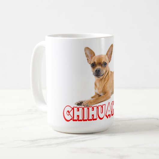 Mug Chihuahua Chiot Chiot Rouge (Devant gauche)