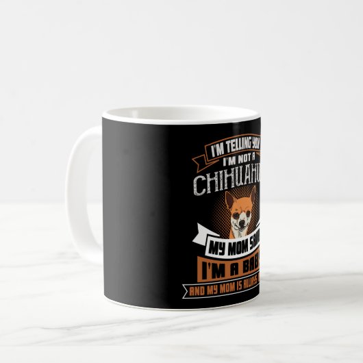 Mug Chihuahua, chiot dit avec un Chihuahua (Devant gauche)