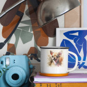 Mug Chihuahua d'art moderne d'IA