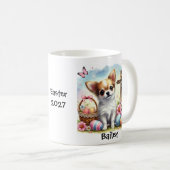 Mug Chihuahua de Pâques personnalisé (Devant droit)