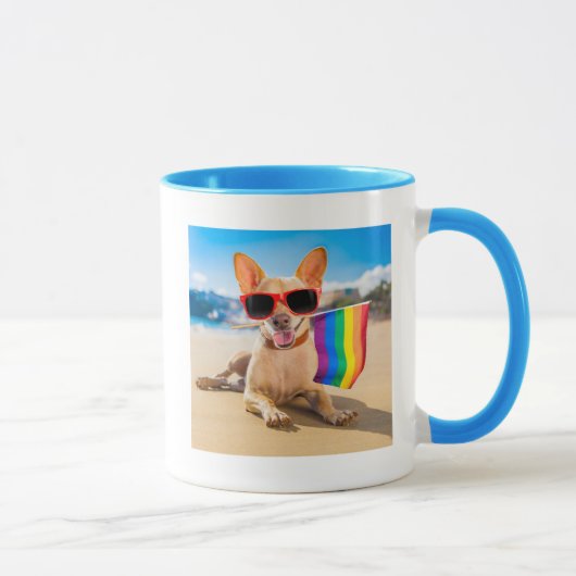 Mug Chihuahua Dog à la plage (Droite)