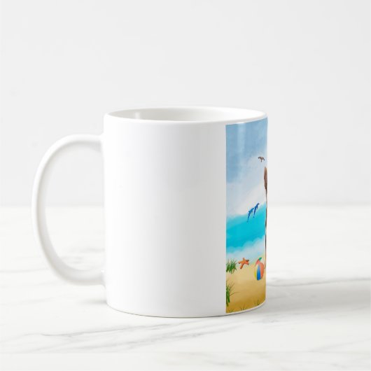 Mug Chihuahua Dog sur la plage (Gauche)