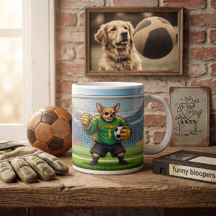 Mug Chihuahua drôle gardien de but de football