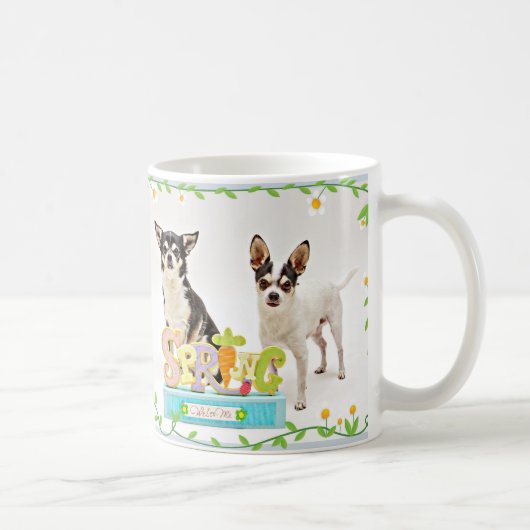Mug Chihuahua du printemps (Droite)