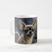 Mug chihuahua Halloween effroi (Devant gauche)