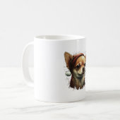 Mug Chihuahua Joyeux Noël X-Mas Tree Cute (Devant gauche)