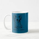 Mug Chihuahua Mama Long Haired Chihuahua Mom Cute Dog  (Gauche)