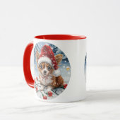 Mug Chihuahua Noël Santa Chien (Devant gauche)