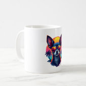 Mug Chihuahua peinture Abstraite couleur mignonne Chie (Devant gauche)