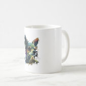 Mug Chihuahua peinture Abstraite couleur mignonne chie (Devant droit)