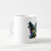 Mug Chihuahua peinture Abstraite couleur mignonne chie (Devant gauche)