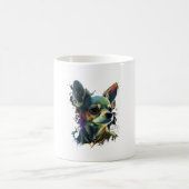 Mug Chihuahua peinture Abstraite couleur mignonne chie (Centre)