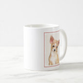 Mug Chihuahua Peinture - Cute Original Chien Art (Devant droit)