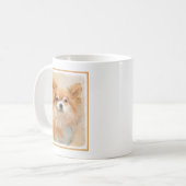 Mug Chihuahua Peinture de Chien à long Haired Art orig (Devant gauche)