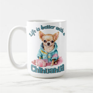 Mug Chihuahua personnalisé Amoureux des chiens de café