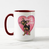 Mug Chihuahua Saint-Valentin (Gauche)