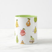 Mug Children's pattern of fun pears (Centre)