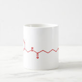 Mug Chili Capsaicin Formule chimique moléculaire (Centre)