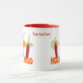 Mug Chili Peppers Hola Amigo Funny personnalisable (Centre)