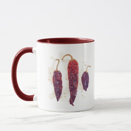 MUG CHILI PEPPERS Maroon Combo (Gauche)