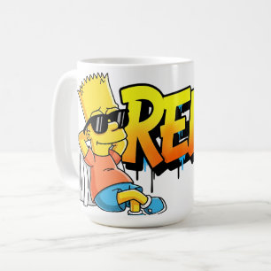 Mug Chill Bart Relax Graffiti de Style Urbain T-Shirt
