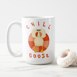 Mug Chill Goose Funny Beach Vacances été Piscine flott