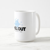Mug Chill Out Hiver Feu de neige (Devant droit)