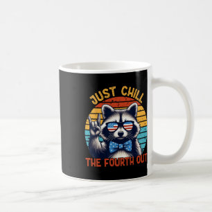 Mug Chill The Quatrième Out Raccoon 4 juillet Vintage