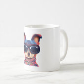 Mug Chillhuahua Style Bohème Chihuaha Avec Sunglasse (Devant droit)