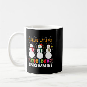 Mug Chillin Avec Ma Biologie Snowmies Xmas Biologiste