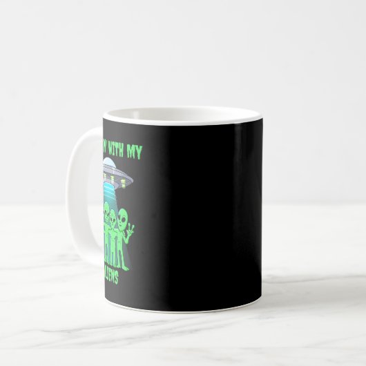 Mug Chillin Avec Mes Aliens Halloween Garçons Filles E (Devant gauche)